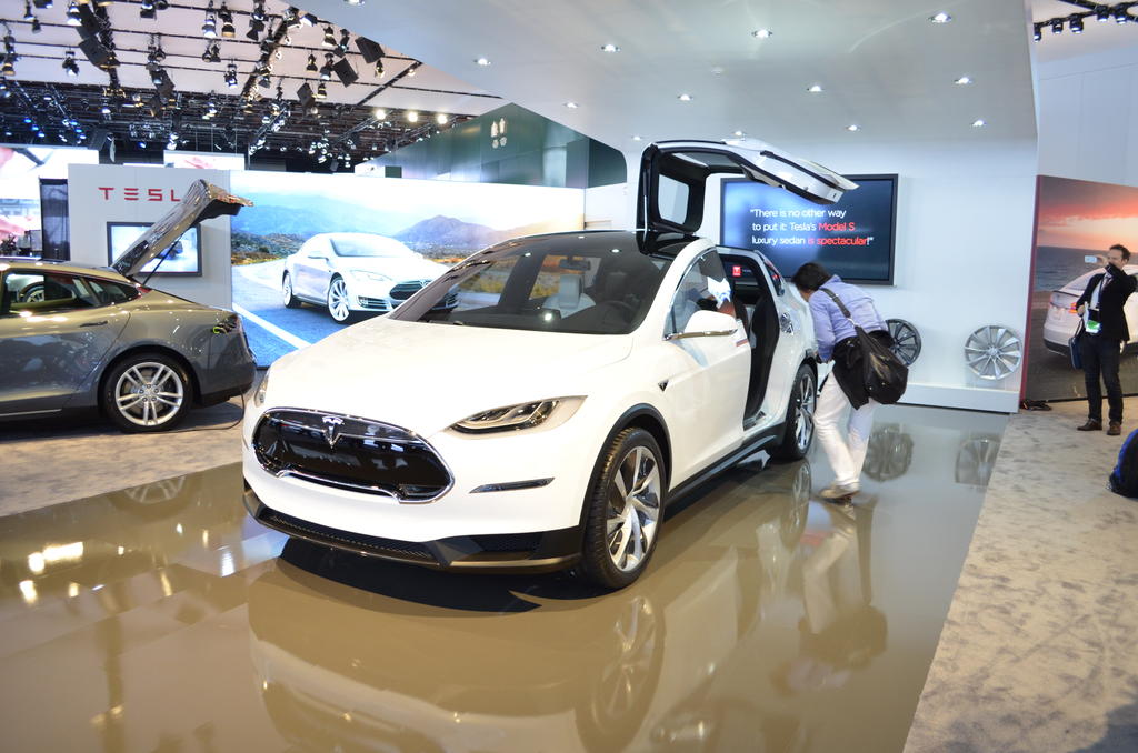 tesla-model-x at Detroit Exterior
