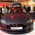 Tesla London Launch Party Model S head on